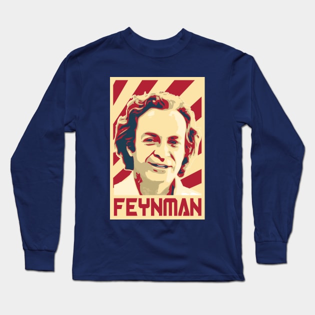 Richard Feynman Long Sleeve T-Shirt by Nerd_art